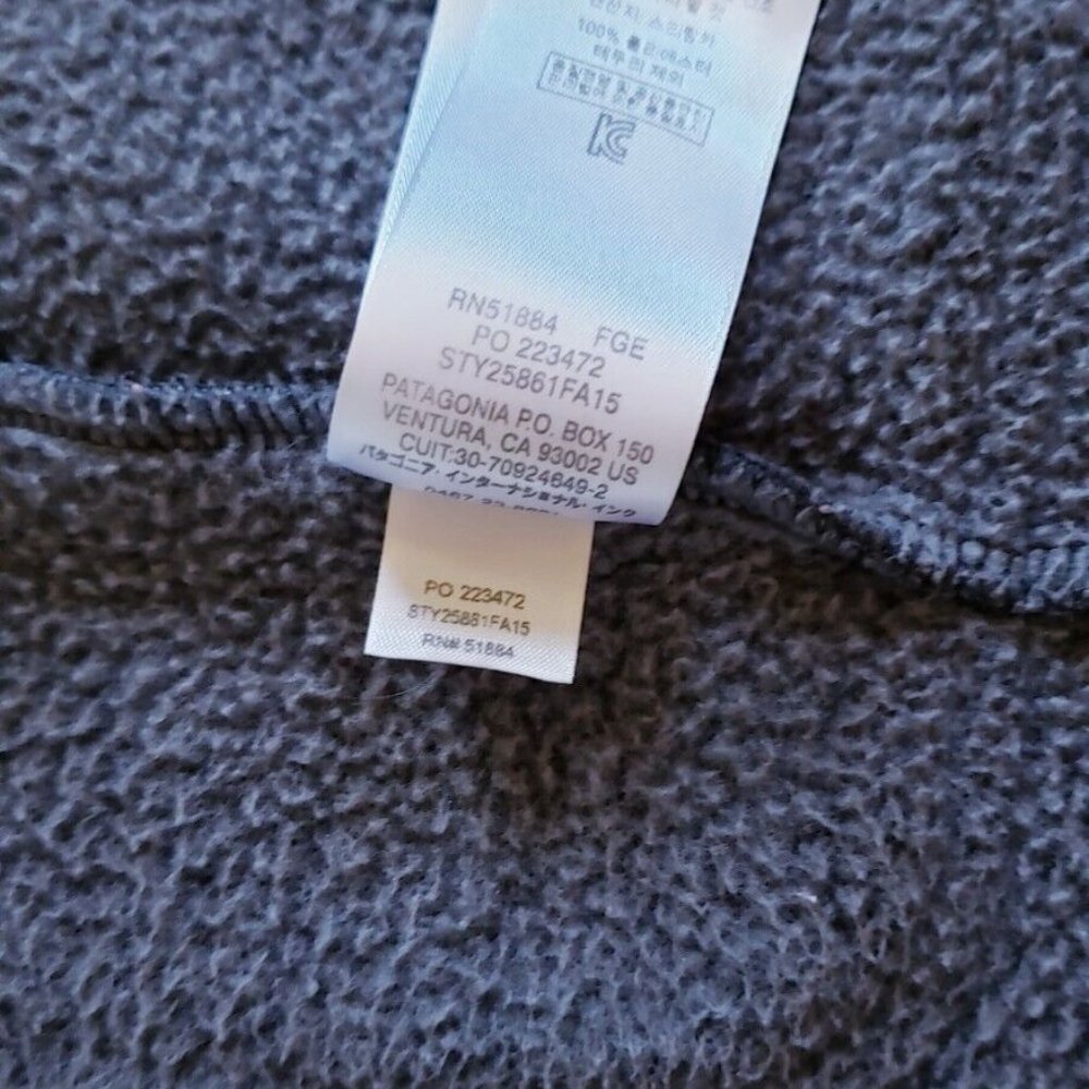 Patagonia Better Sweater Peacoat Fleece Coat Women's Gray Buttons Sz Small - Picture 7 of 8